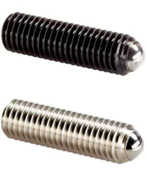 Ball-Ended Thrust Screws headless, round ball and hexalobular socket