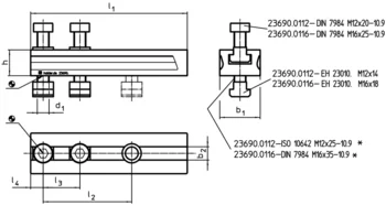                                             Height Adapters for compact clamp
 IM0001832 Zeichnung
