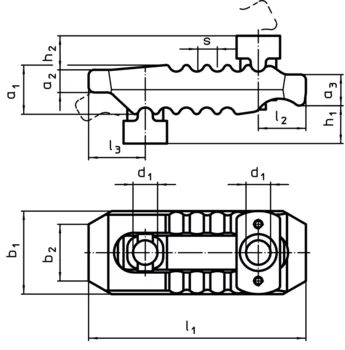                                             Clamps slotted, with adjustable counter piece
 IM0002508 Zeichnung
