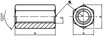                                             Extension Nuts (height 3 d)
 IM0002525 Zeichnung
