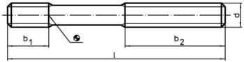                                             Studs DIN 6379 for nuts for T-slots
 IM0002536 Zeichnung
