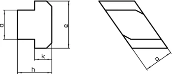                                             Nuts for T-Slots rhombus, semi-finished
 IM0002538 Zeichnung
