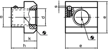                                             Nuts for T-Slots DIN 508 with antislipping device
 IM0002541 Zeichnung
