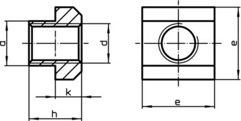                                             Nuts for T-Slots DIN 508
 IM0002543 Zeichnung
