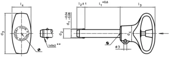                                             Ball Lock Pins self-locking, with elastic handle
 IM0003438 Zeichnung
