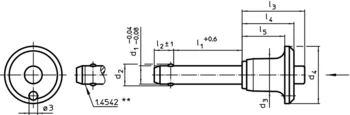                                             Ball Lock Pins self-locking, with button handle
 IM0003442 Zeichnung
