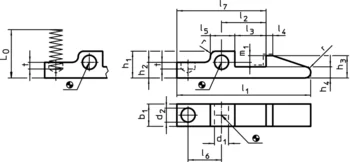                                             Spring-Loaded Catches DIN 6310 catches with spring
 IM0003453 Zeichnung
