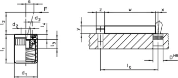                                             Lateral Plungers smooth, with seal, with female thread
 IM0003457 Zeichnung
