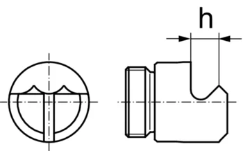                                             Gripper Studs pointed
 IM0005469 Zeichnung
