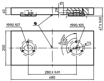                                             Supporting Plates with 2 connecting rings
 IM0005788 Zeichnung
