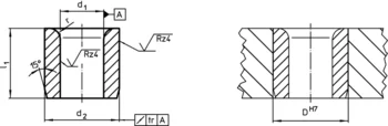                                             Positioning Bushings without collar, DIN 179 A
 IM0006165 Zeichnung
