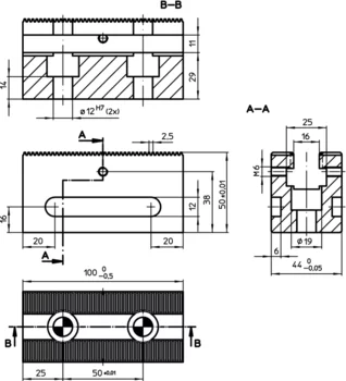                                             Clamping Bars length 100
 IM0006586 Zeichnung
