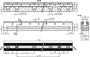                                             Clamping Bars length 400 - 700
 IM0006592 Zeichnung
