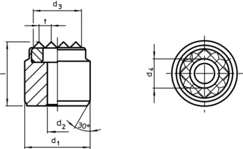                                             Hard Metal Inserts front mounting
 IM0006608 Zeichnung
