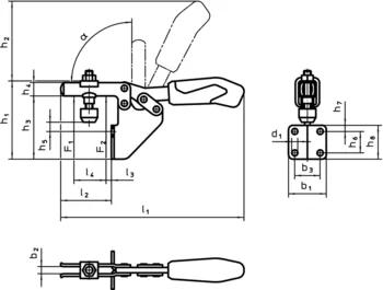                                             Horizontal Toggle Clamps with angle base
 IM0009336 Zeichnung
