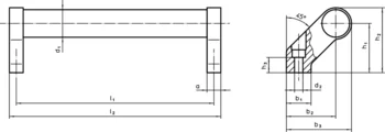                                             Tubular Handles front mounting
 IM0009504 Zeichnung
