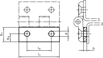                                             Spacer Plates for hinges
 IM0009522 Zeichnung
