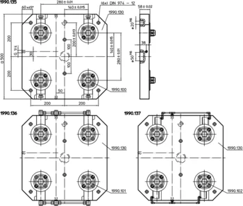                                             Base Plates with 4 connecting elements
 IM0010479 Zeichnung
