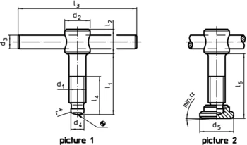                                             Tommy Screws DIN 6304 with fixed pin
 IM0001241 Zeichnung en
