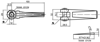                                             Double Eccentric Levers with fulcrum pin
 IM0001709 Zeichnung en
