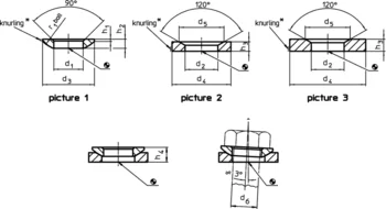                                             Spherical Washers / Conical Seats similar to DIN 6319, stainless steel
 IM0002187 Zeichnung en
