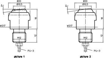                                             Positioning Sensors self-aligning, pneumatic
 IM0002259 Zeichnung en
