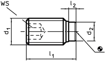                                             Thrust Screws with plastic pad
 IM0002319 Zeichnung en
