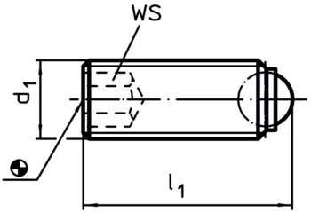                                             Ball-Ended Thrust Screws headless, round ball
 IM0002415 Zeichnung en
