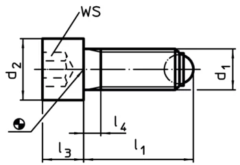                                             Ball-Ended Thrust Screws headed, round ball
 IM0002439 Zeichnung en
