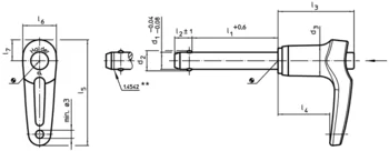                                             Ball Lock Pins self-locking, with L-handle
 IM0002825 Zeichnung en
