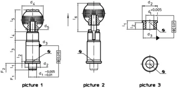                                 Accessories for: 22130. Precision Index Plungers with cylindrical pin
 IM0002993 Zeichnung en
