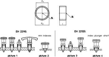                                             Distance Collars for index plungers
 IM0003089 Zeichnung en
