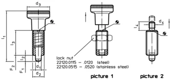                                             Index Plungers without hexagon collar
 IM0003137 Zeichnung en
