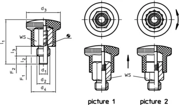                                             Index Plungers Mini Indexes Stainless steel
 IM0003281 Zeichnung en
