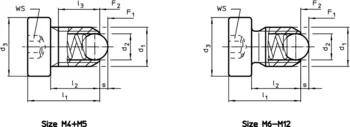                                             Spring Plungers headed, with ball and internal hexagon
 IM0003389 Zeichnung en
