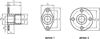                                             Locating Bushings with flange, for ball lock pins and socket pins
 IM0007767 Zeichnung en
