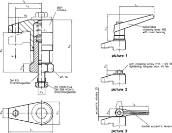                                             Down-Thrust Clamps swivelling, size 40
 IM0010011 Zeichnung en
