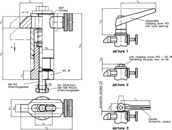                                             Down-Thrust Clamps moveable, size 40
 IM0010051 Zeichnung en
