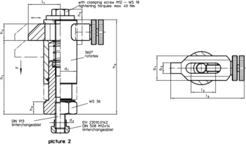                                             Down-Thrust Clamps moveable, size 40
 IM0010466 Zeichnung en
