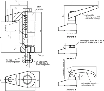                                             Down-Thrust Clamps swivelling, size 32
 IM0015429 Zeichnung en
