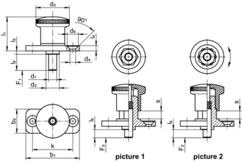                                             Index Plungers Mini Indexes with mounting flange
 IM0017519 Zeichnung en
